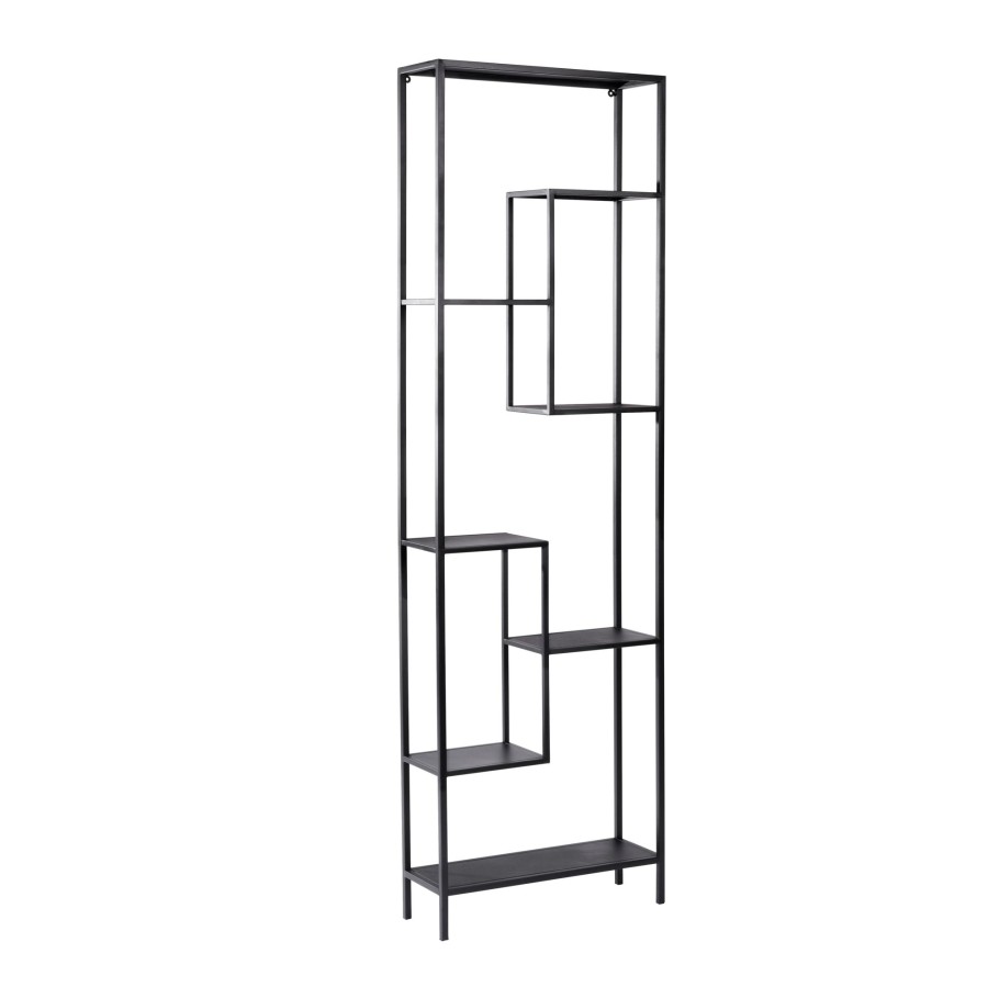 CASA William Scaffale Da Parete Nero Clearance