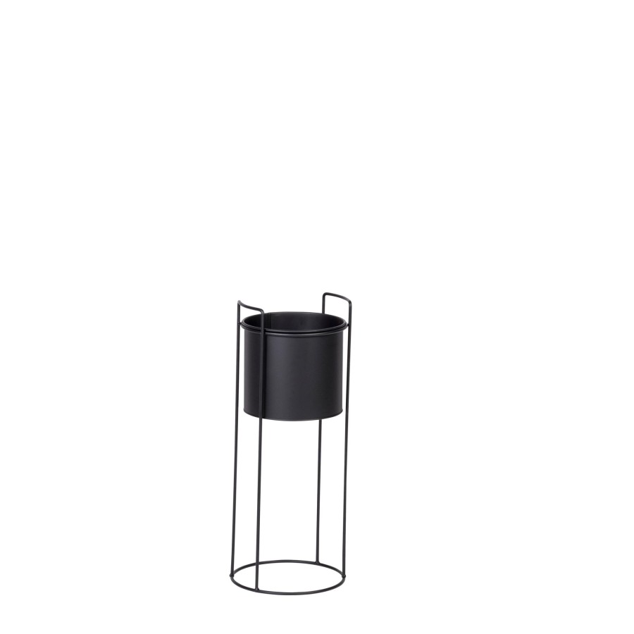 CASA Pluto Vaso Per Piante Nero Clearance