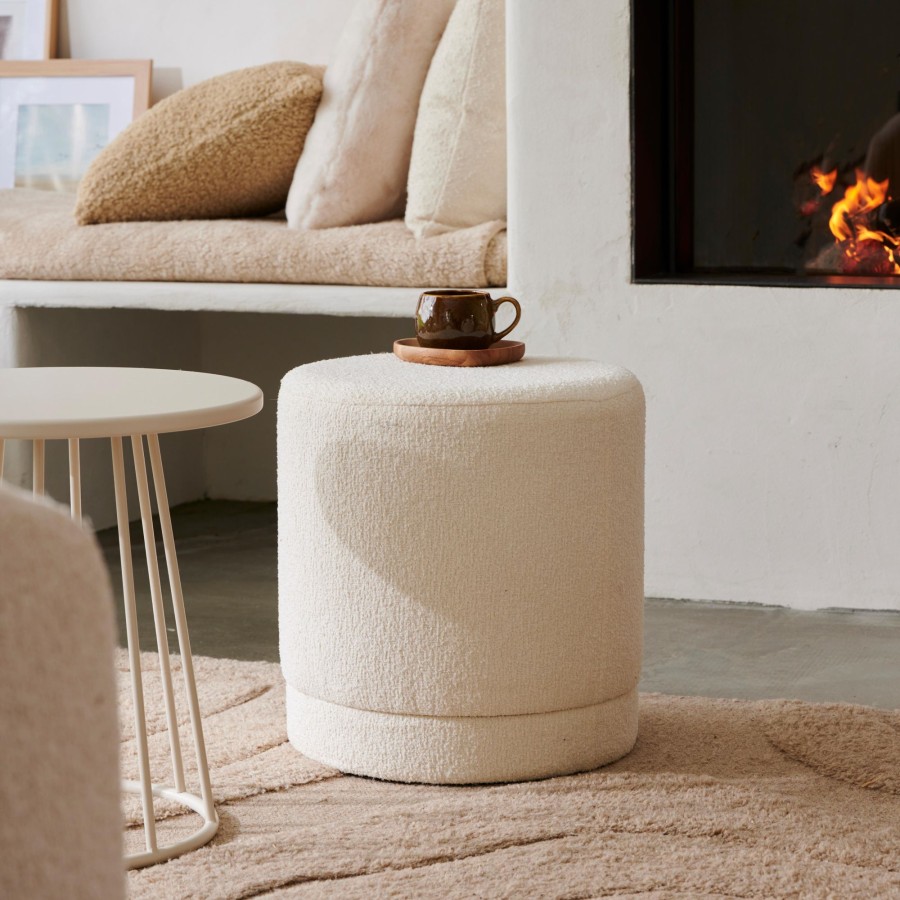 CASA Lance Pouf: Bianco Wholesale