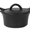 CASA Fero Cocotte Con Coperchio Nero New