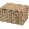 CASA Seagrass Cesto Portatutto L Con Coperchio Naturale New