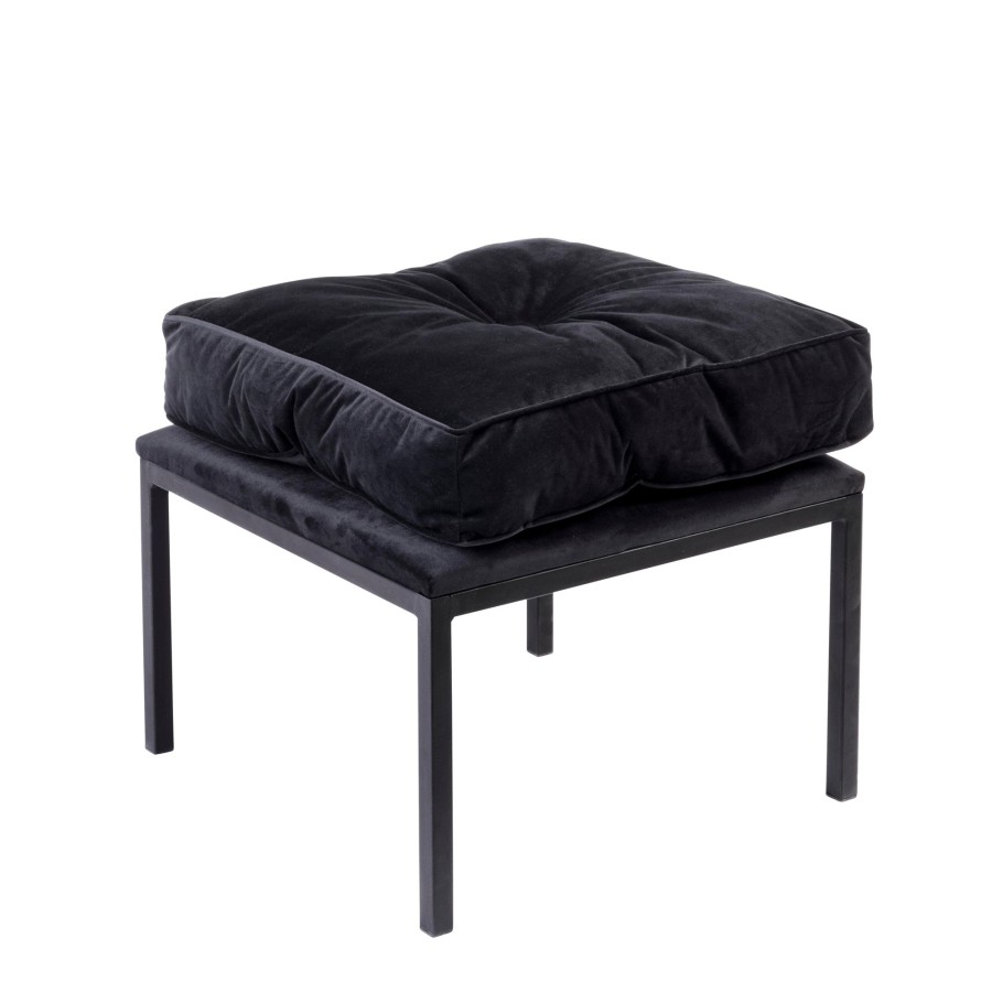 CASA Buton Pouf Nero Best