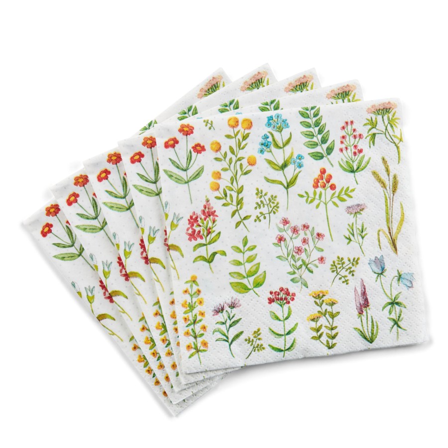 CASA Wildflower Set Di 20 Tovaglioli Multicolore Hot