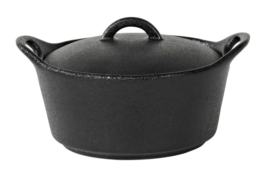 CASA Fero Cocotte Con Coperchio Nero Clearance