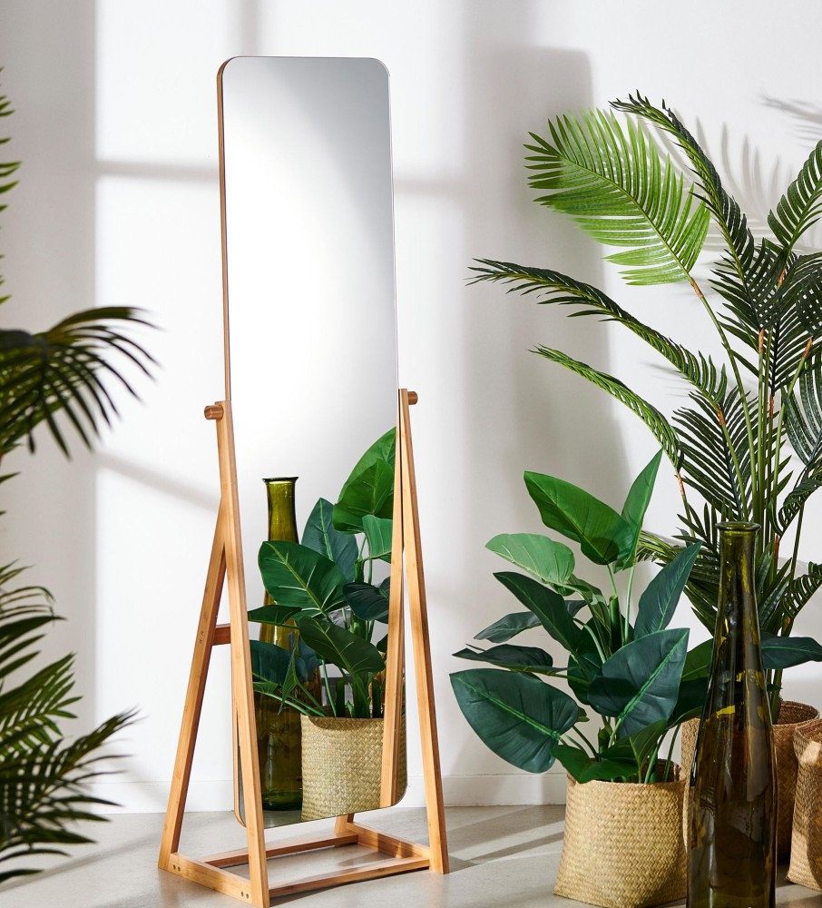 CASA Bamboo Specchio A Figura Intera Marrone Online