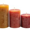 CASA Rustic Candele Set Di 3 Verde, Crema, Viola Chiaro Online