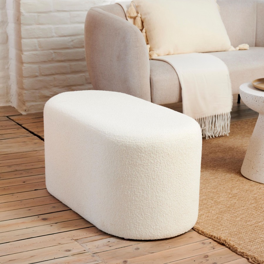 CASA Capsule Pouf: Bianco Clearance