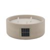 CASA Fuego Candela A Led Solare Grigio Chiaro New