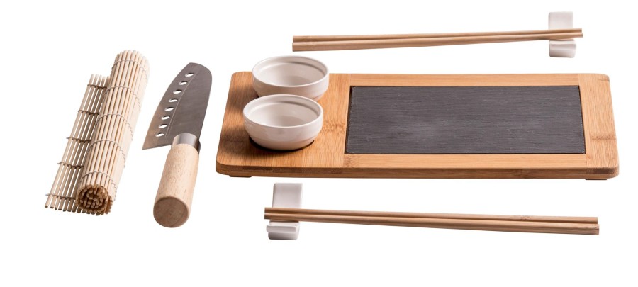 CASA Samourai Set Per Sushi 10 Pezzi Naturale New