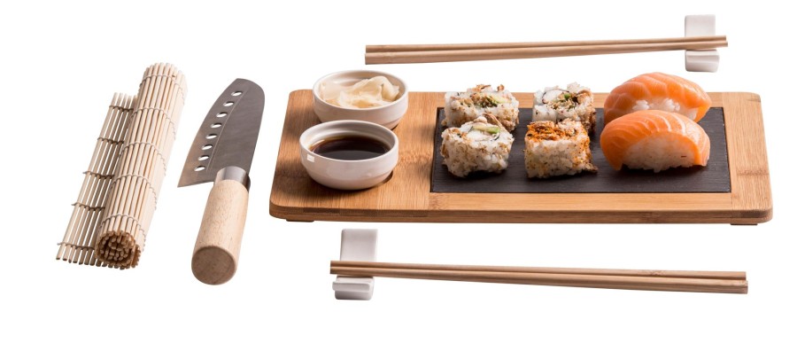 CASA Samourai Set Per Sushi 10 Pezzi Naturale New