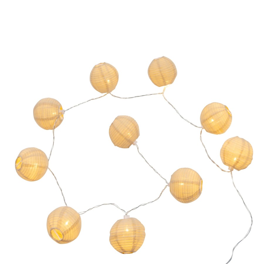 CASA Lynn Filo Luminoso Sfera 10 Luci Led Beige Hot