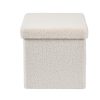 CASA Stor Pouf Pieghevole Con Contenitore Bianco Clearance