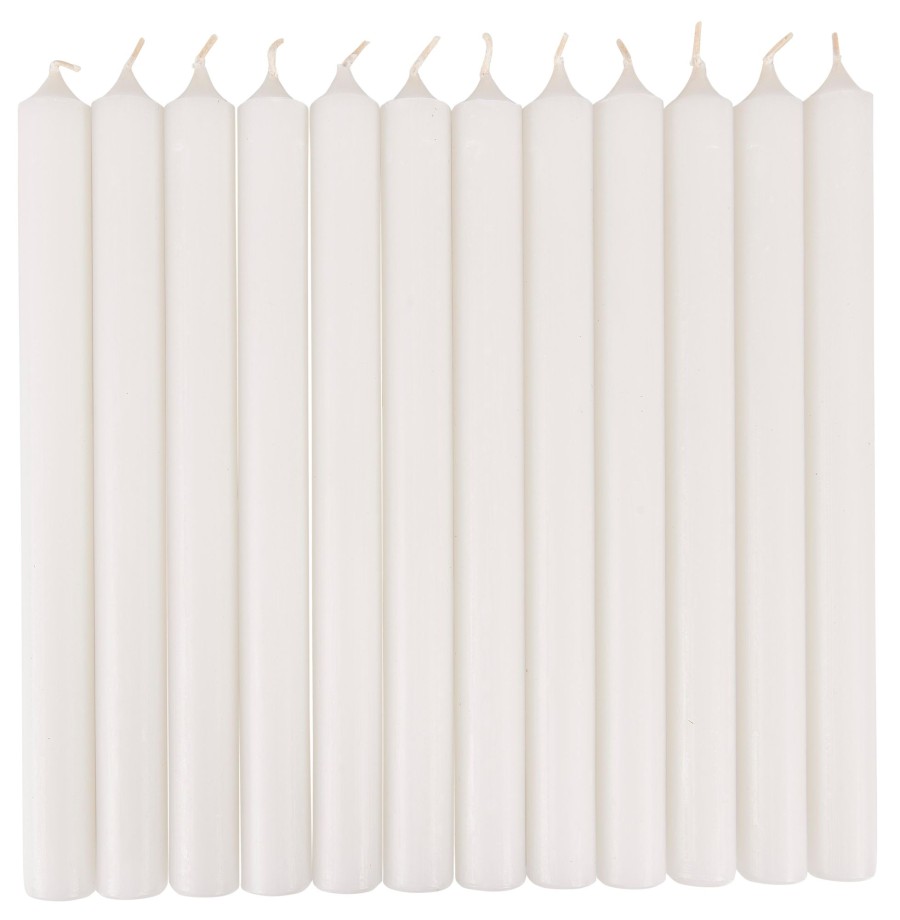 CASA Fina Candele Set Di 12 Bianco Hot