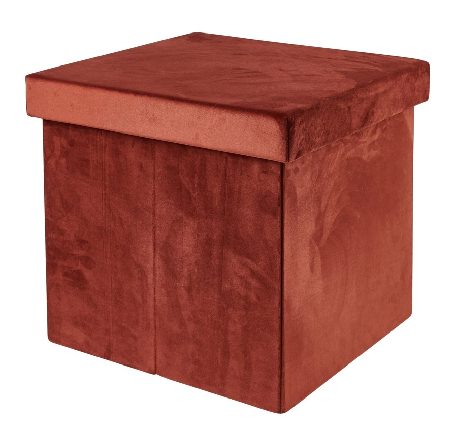 CASA Stor Pouf Pieghevole Con Contenitore Bordeaux Online