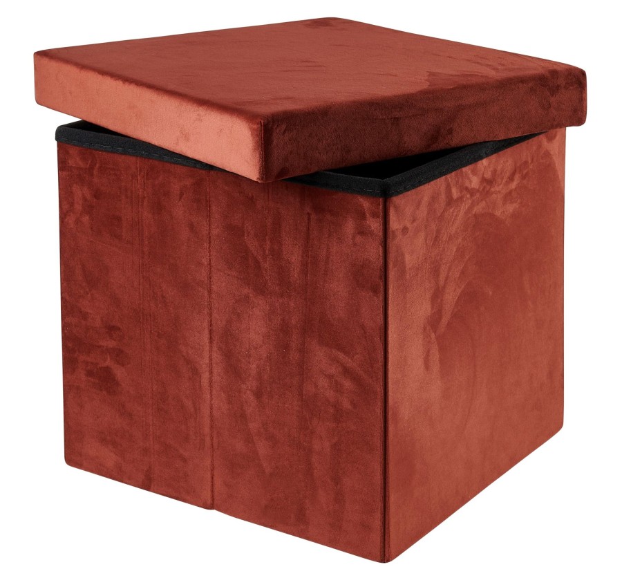 CASA Stor Pouf Pieghevole Con Contenitore Bordeaux Online