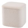 CASA Liam Pouf Con Contenitore Bianco Hot