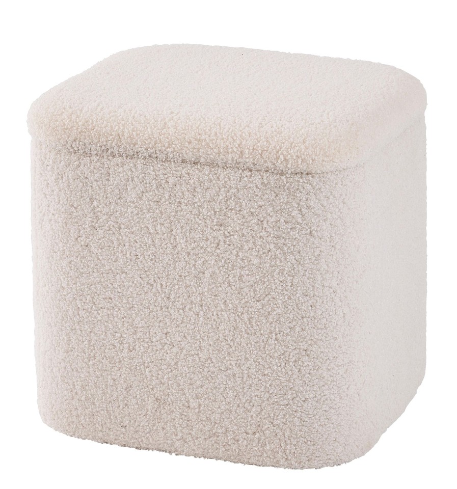 CASA Liam Pouf Con Contenitore Bianco Hot