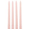 CASA Twist Candele Intrecciate Set Di 4 Rosa Hot