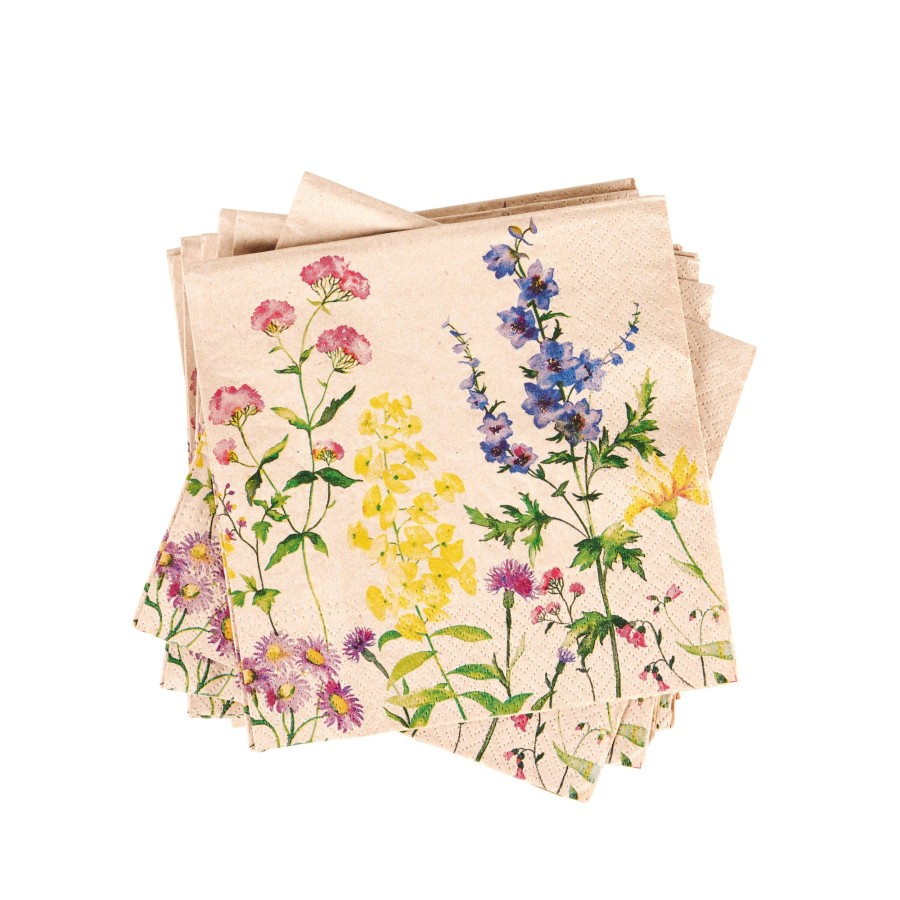 CASA Eco Floral Set Di 20 Tovaglioli Vari Colori Clearance