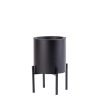 CASA Lounge Vaso Da Giardino Nero Clearance