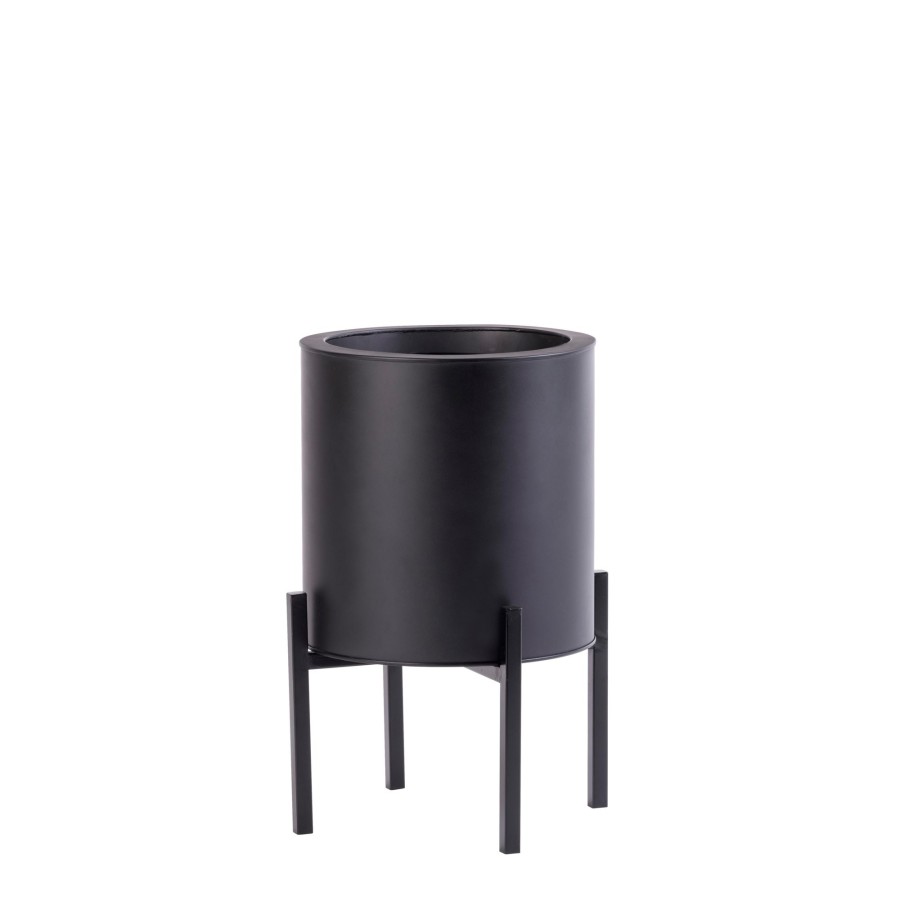 CASA Lounge Vaso Da Giardino Nero Clearance