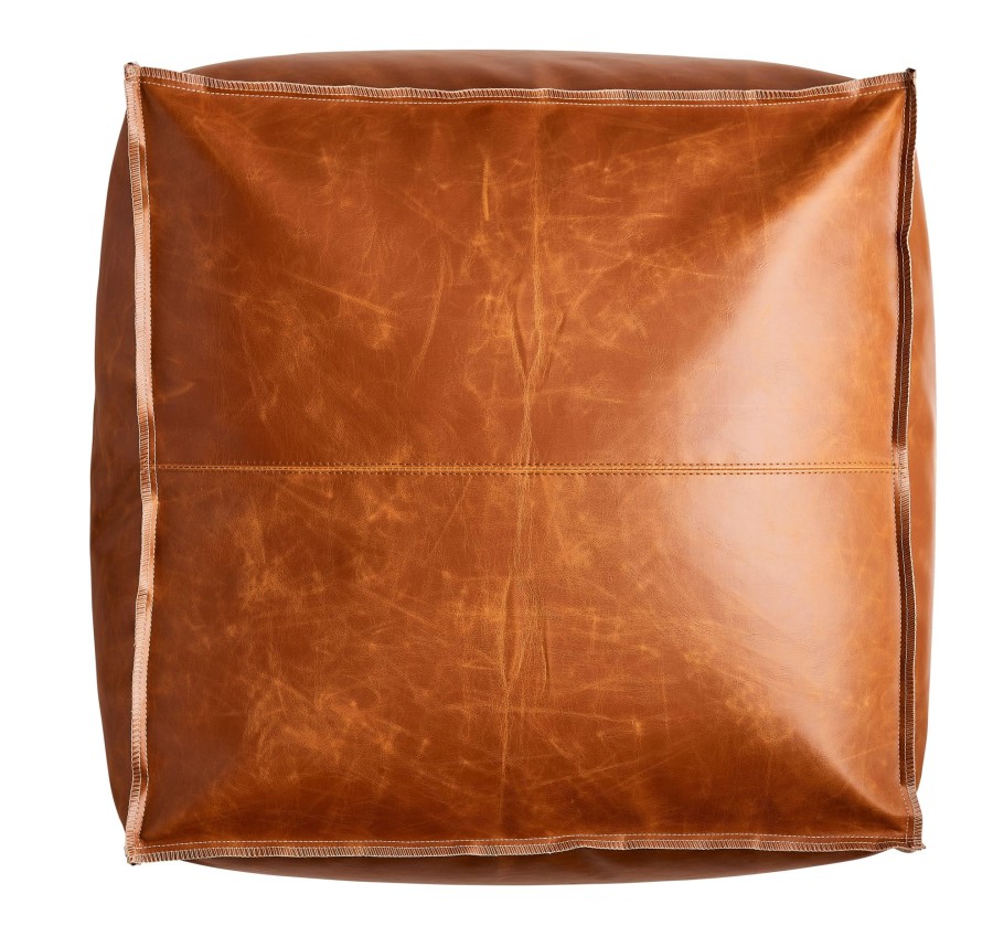 CASA Cognac Pouf Marrone Hot